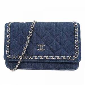 CHANEL Blue Wallet
